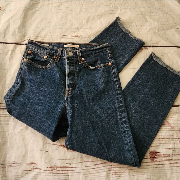 Levi's Premium Wedgie Straight Jeans Size 27 - Picture 1 of 5